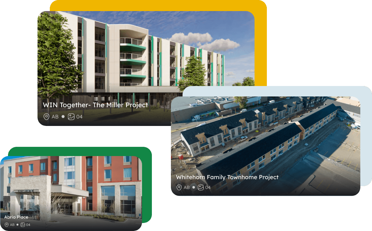 Example buildings featured in Front Door